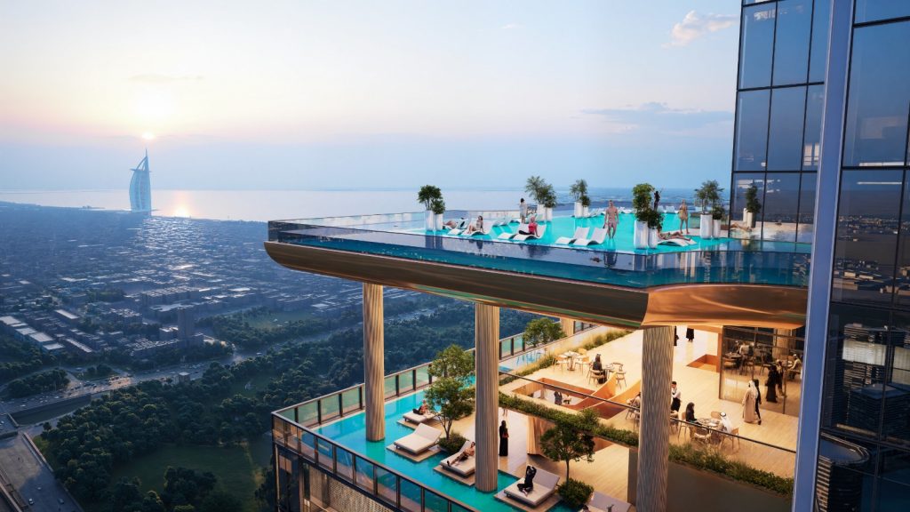 ️Skyparks – Eines der höchsten Wohn-Türme der Welt. AAA Best-Lage mitten im Herzen von Dubai. 5 SkyParks