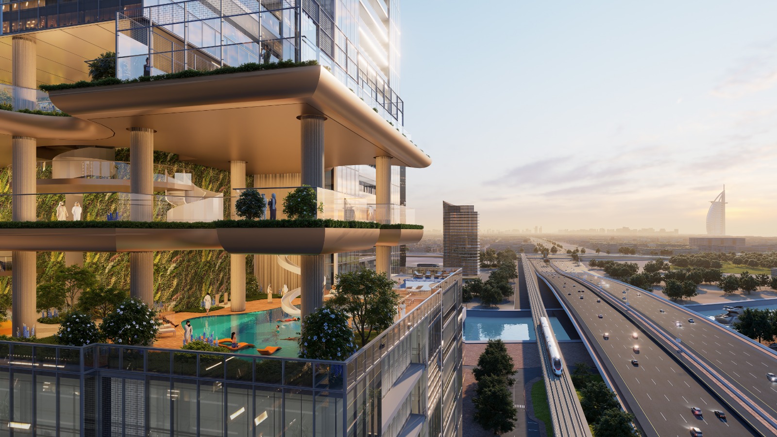 ️Skyparks – Eines der höchsten Wohn-Türme der Welt. AAA Best-Lage mitten im Herzen von Dubai. 31 SkyParks