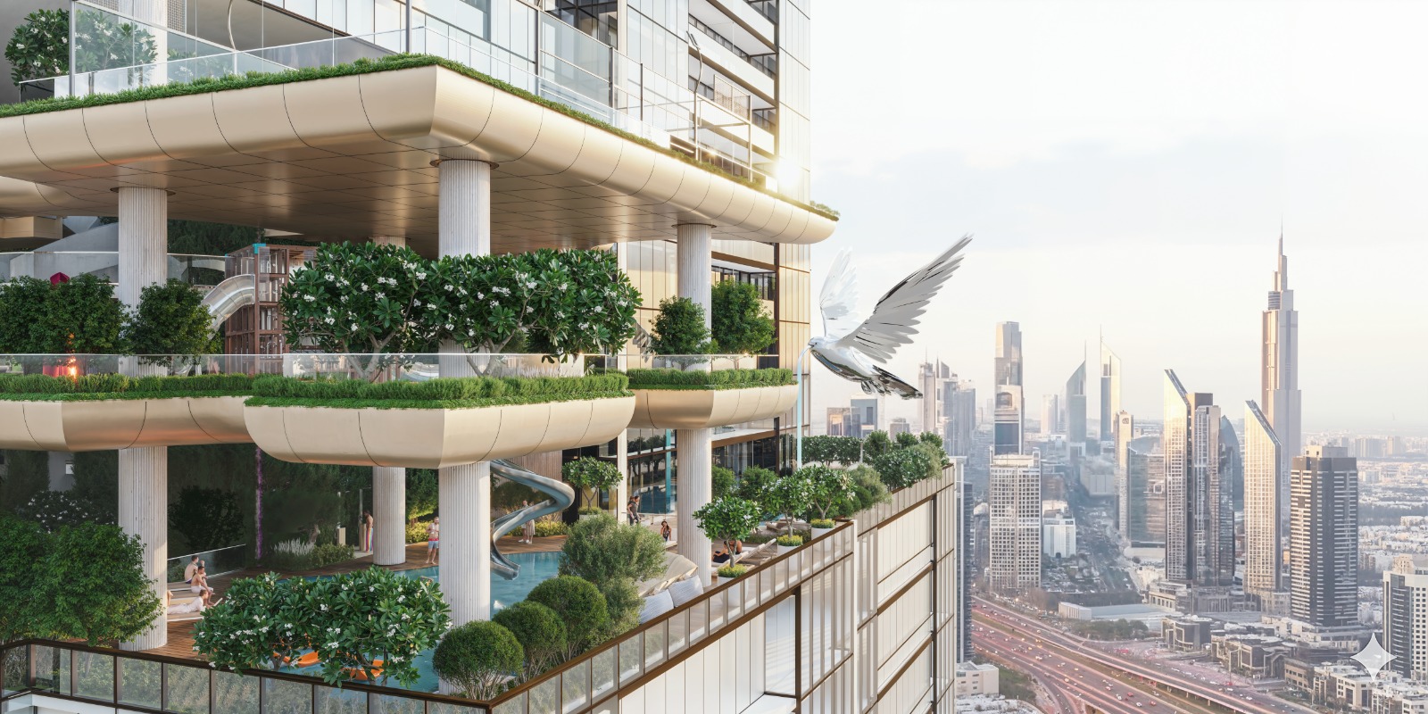 ️Skyparks – Eines der höchsten Wohn-Türme der Welt. AAA Best-Lage mitten im Herzen von Dubai. 46 SkyParks